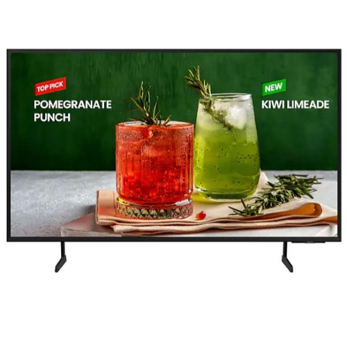 SAMSUNG DIGITAL SIGNAGE BUSINESS TV 85 16:9 4K UHD 250 CDM, BED-H, TIZEN, WIFI/LAN